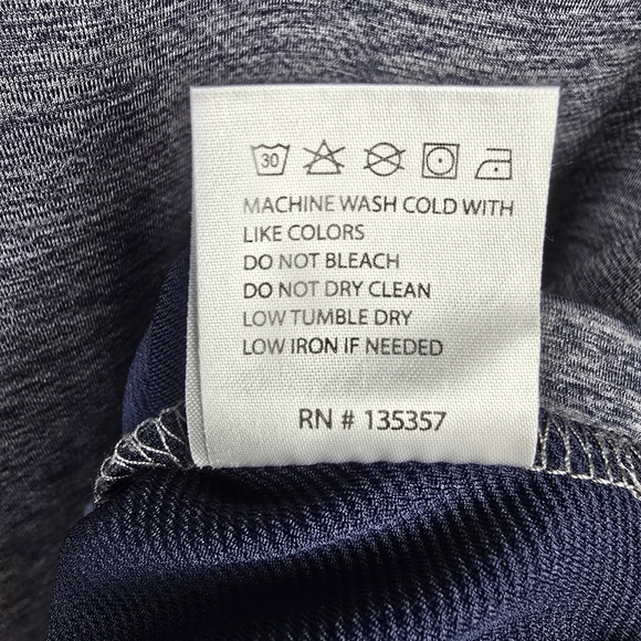 TGW Quarter Zip Pullover Lightweight Shirt Jacket Blue Gray Mens Size L Preppy - Picture 6 of 11